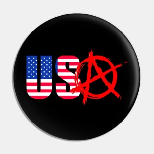 US Anarchy Pin