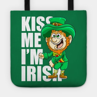 Kiss Me Im Irish Flossing Leprechaun St Patricks Day Tote