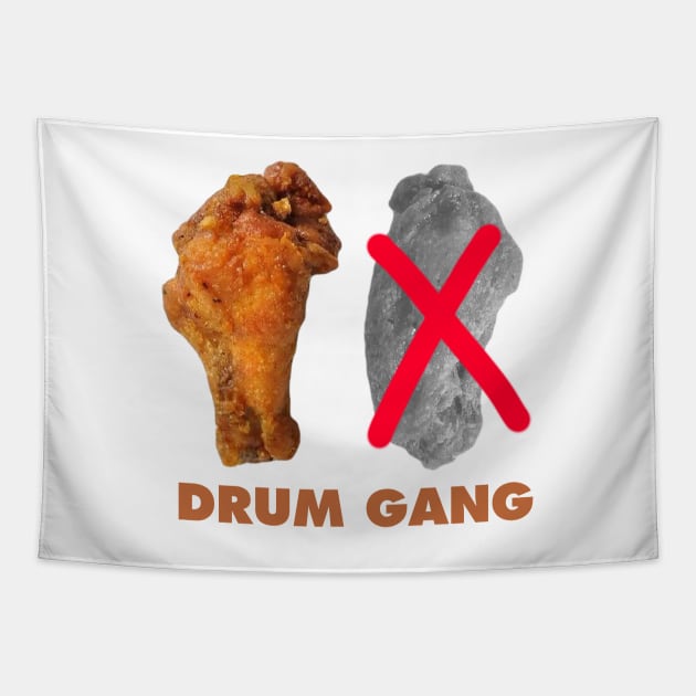 Drum Gang Chicken Wings Tapestry by karutees