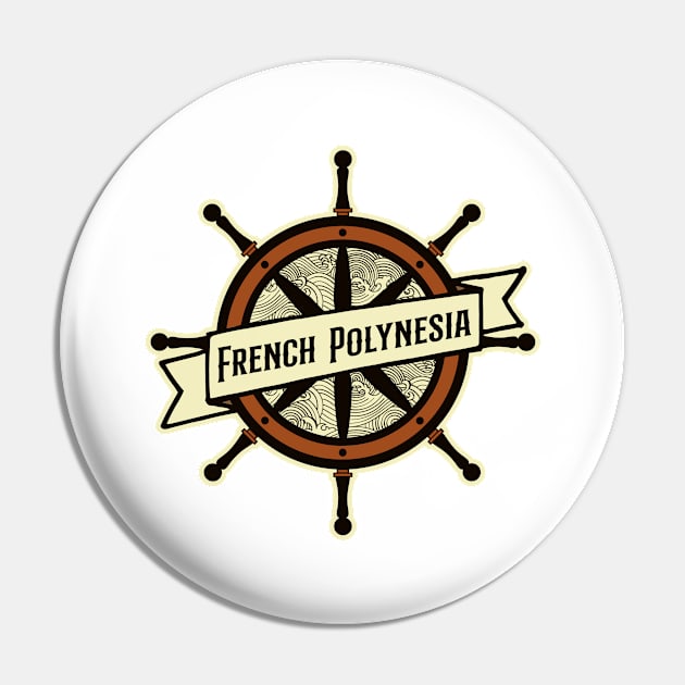 French Polynesia sailing Pin by SerenityByAlex