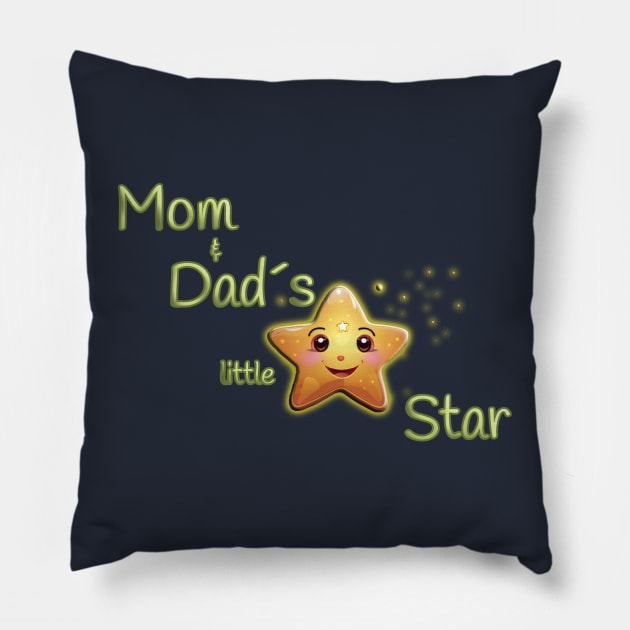 Mom & Dad´s little star Pillow by Cavaleyn Designs