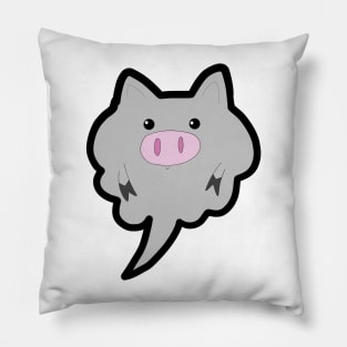 The pig ghost power strong Pillow