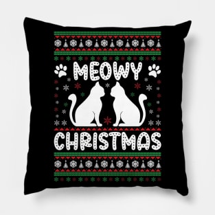 meowy christmas Pillow