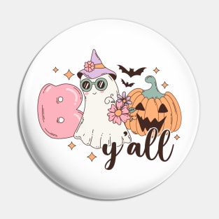 Retro Halloween Boo Y’all Pin