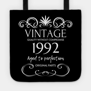 Vintage 1992 - Birthday Gift For Men Tote