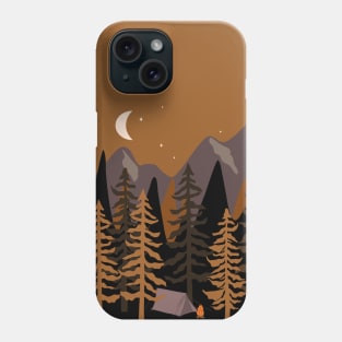 Summer Night Camp In Pine Forest Phone Case