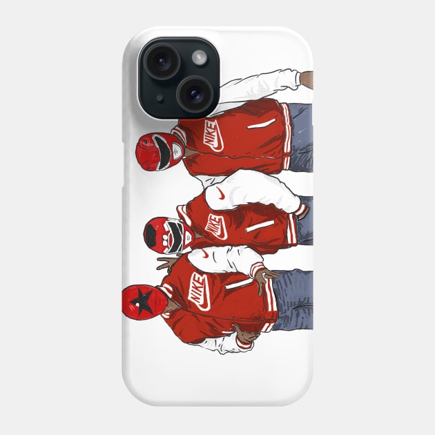 Red Ranger Crew Phone Case by cabelomaluco