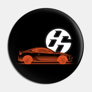 GT86 Body Black Orange Pin