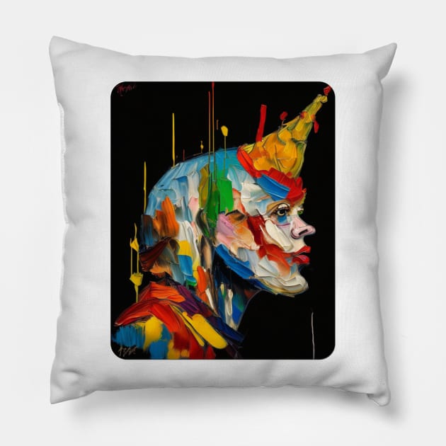 Uniclown Pillow by TeeJaiStudio