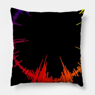 sound wave graphic audiology ear doctor Pillow