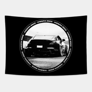 NISSAN 350Z Black 'N White 4 (Black Version) Tapestry