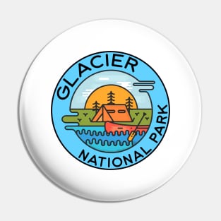 Glacier National Park Montana Rocky Mountains Pin