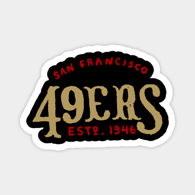 San Francisco 49eeeers 06 Magnet by Very Simple Graph