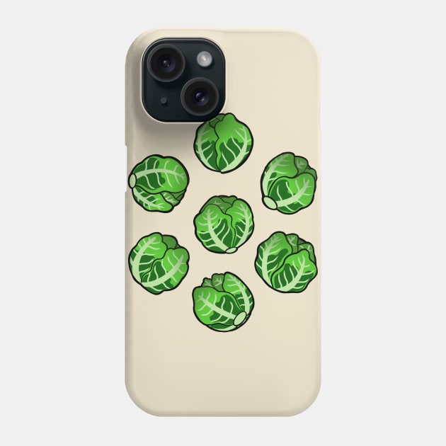 Brussel Sprout Pattern Phone Case by Milmino