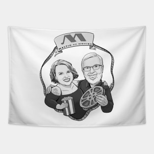 Maltin on Movies Black and white logo 2 Tapestry