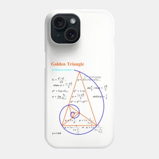 Golden Triangle & Fibonacci Numbers Phone Case