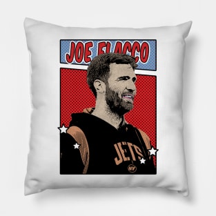 Joe Flacco Pop Art Comic Style Pillow