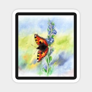 Small Tortoiseshell Butterfly Magnet