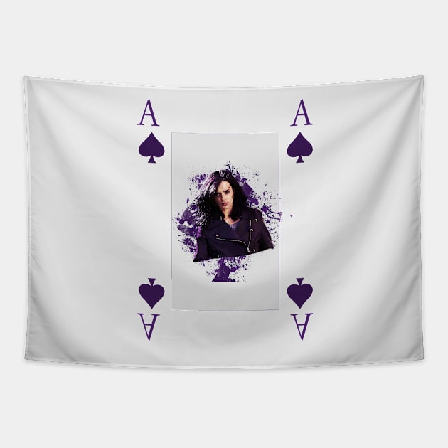 Ace of spades Tapestry by ManuLuce