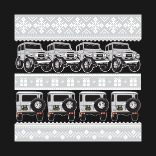 FJ40 Christmas Sweater in Silver T-Shirt