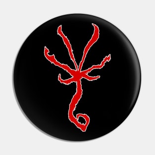 Bloodborne - Beast Rune (white outline) Pin