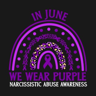 In June We Wear Purple Narcissistic Abuse Awareness T-Shirt