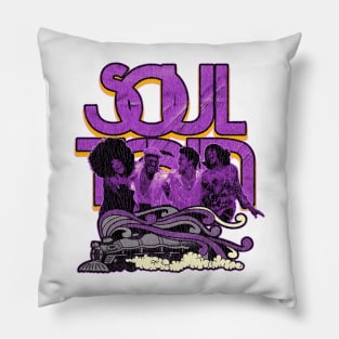 Soul Train Vintage Classic Purple Pillow