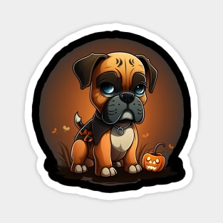 Boxer halloween Magnet