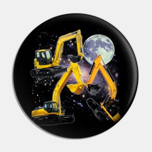 Heavy Duty Hero Excavator Chronicles, Stylish Tee Extravaganza Pin