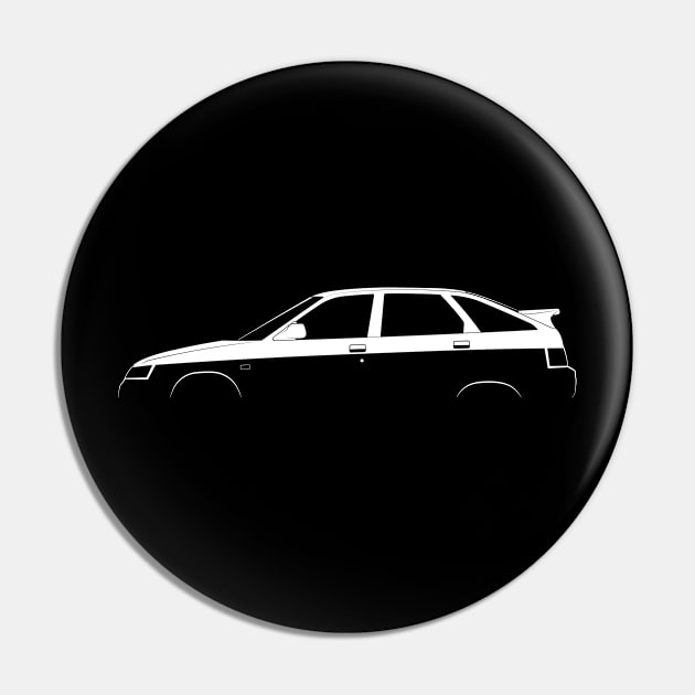 Lada 112 Silhouette Pin by Car-Silhouettes