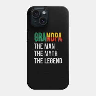 Grand Father  Beninese Grandpa The Man The Myth The Legend - Gift for  Beninese Dad With Roots From  Benin Phone Case