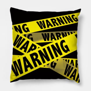 Warning Strip Pillow
