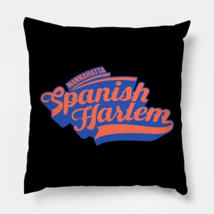 New York Spanish Harlem  - Spanish Harlem  - Spanish Harlem  Manhattan - El Barrio Pillow