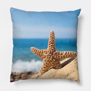 Starfish on Beach Pillow