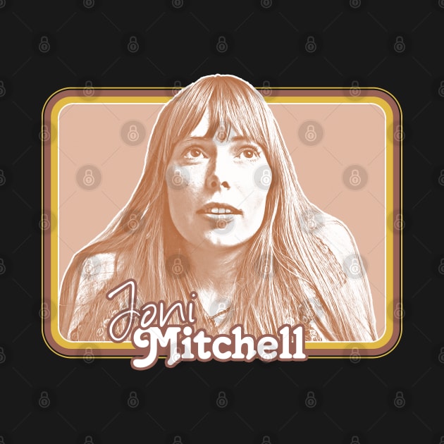 Joni Mitchell // Retro 1970s Style Fan Art Design by DankFutura