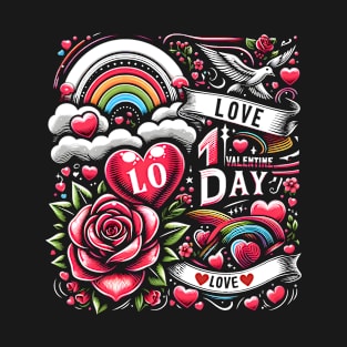 Love in Bloom: A Valentine’s Day T-Shirt