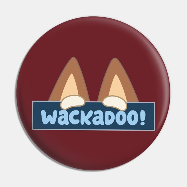 Wackadoo Heeler Mum transparant Pin by tekolier