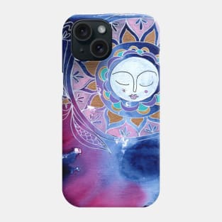 Moon and Mandala Phone Case