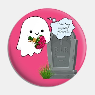 Buy Myself Flowers Pin