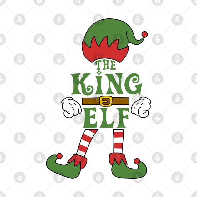 The King Elf Christmas Family Matching Outfits Group Attire by HappyGiftArt