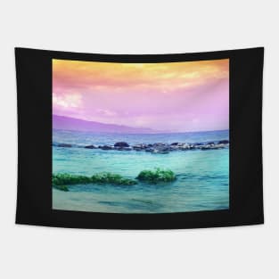 Baldwin Beach Sunset Tapestry