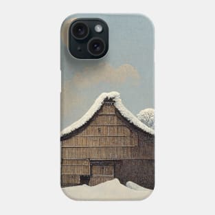 Barn in Winter Phone Case