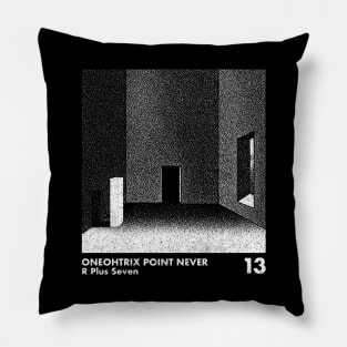 R Plus Seven / Oneohtrix Point Never / Minimal Graphic Design Artwork Pillow