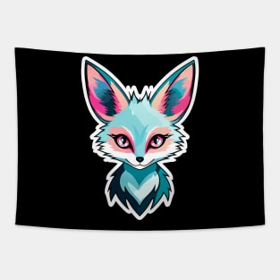 Fennec Fox Illustration Tapestry