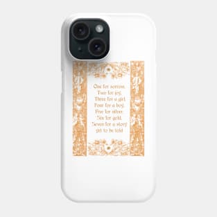 Raven Poem Gothic Nursery Rhyme Gold Gothic Frame Phone Case