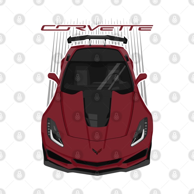 Corvette C7 ZR1 - Long Beach Red by V8social