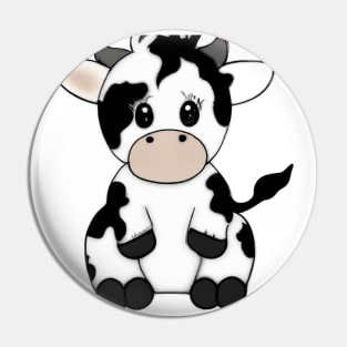 Cute Cow Drawing Pin