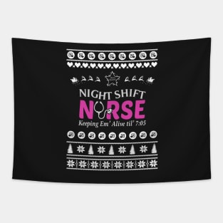 Merry Christmas Nurse Tapestry