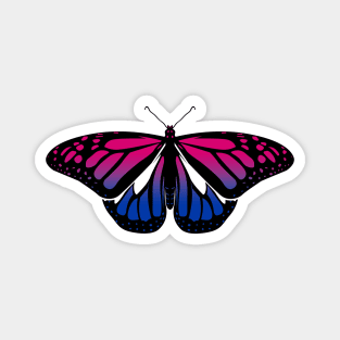 Bisexual Pride Butterfly Magnet