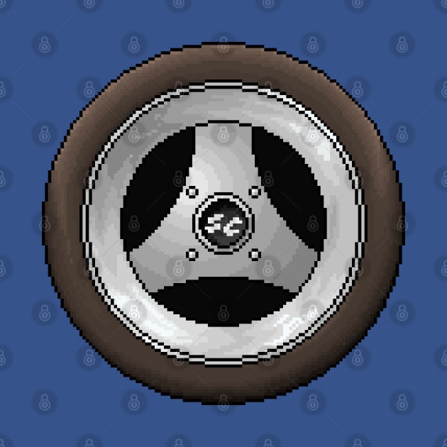 Pixelart 3 Spoke Wheel by retsbor10@comcast.net